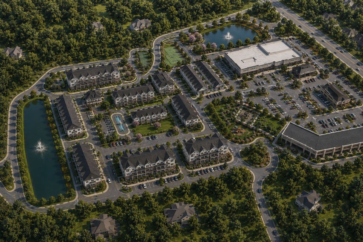 Aerial of The Woods at Toms River